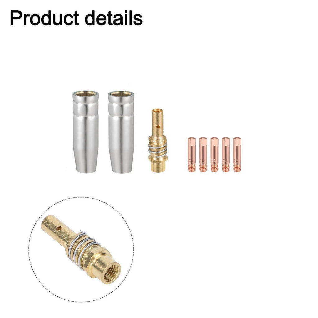 8PCS Welding Tool Set for MIG Welder 15AK with Copper Contact Tips