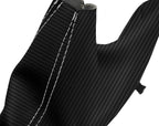 E Brake Boot Cover for BMW F30 F31 F32 F33 F34 F35 (2014–2019) Carbon Fiber White Stitch