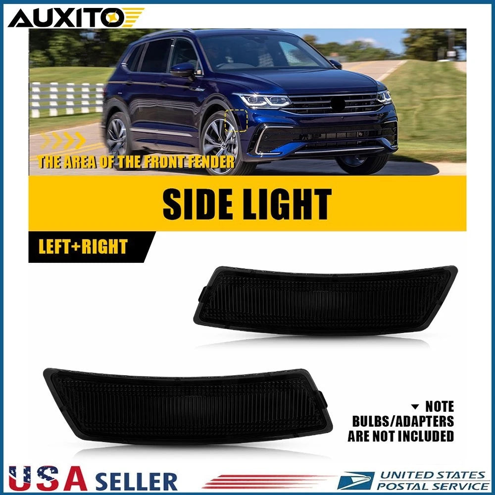 Smoked Lens Full LED Side Marker Lights for VW Tiguan (2018–2023), Beetle (2012–2019)