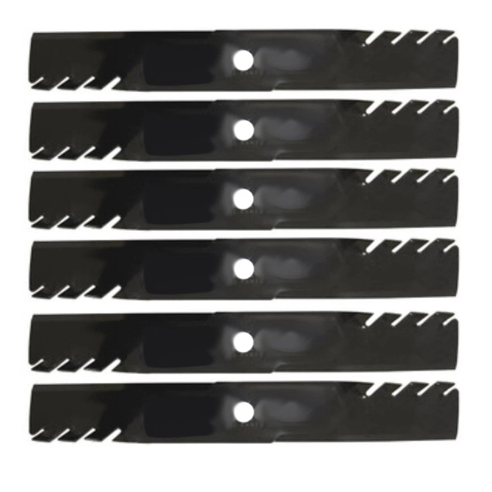 6X Toothed Mulch Mower Blades for Exmark (Replaces 103-6383)