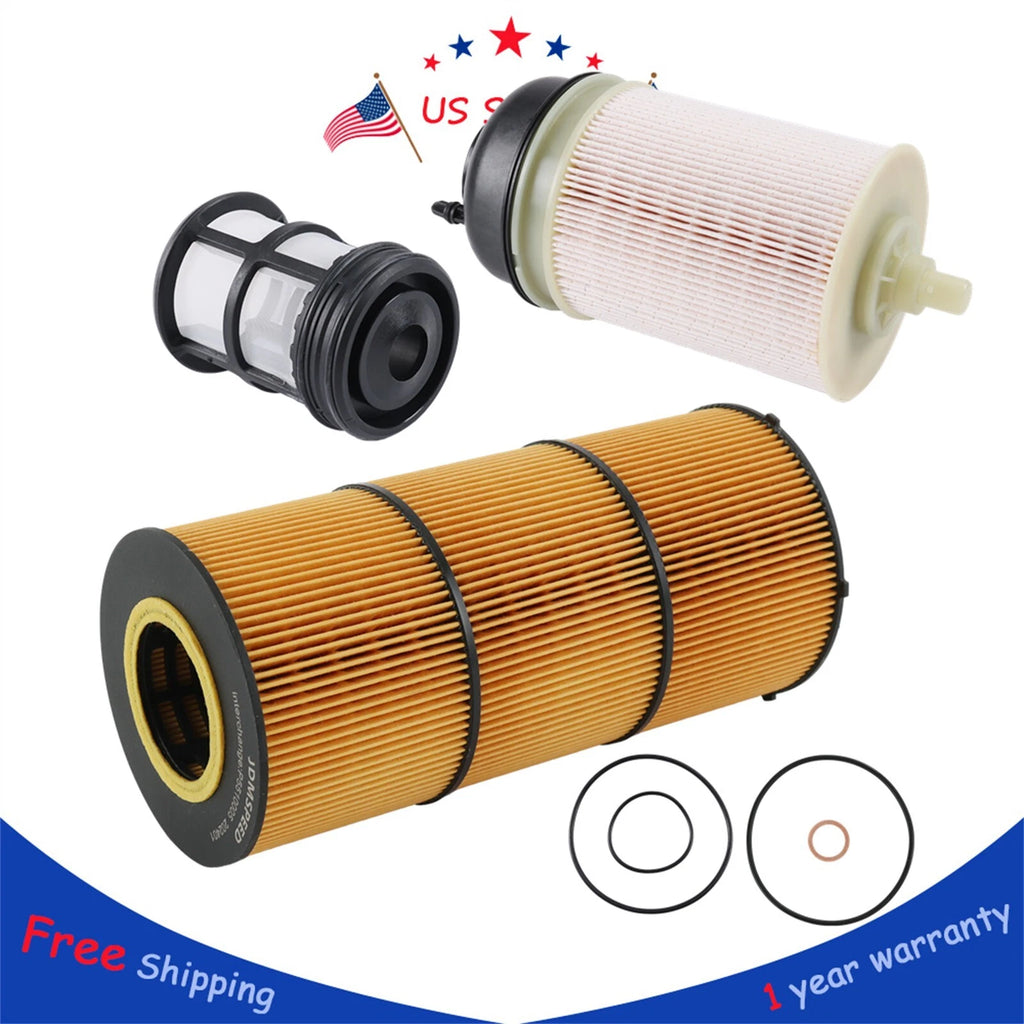 Fuel and Oil Filter Set for Freightliner Cascadia (DD13, DD15, DD16)