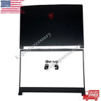 Top Back Cover + Bezel Hinges for MSI GF63 GF63VR (2017–2020)