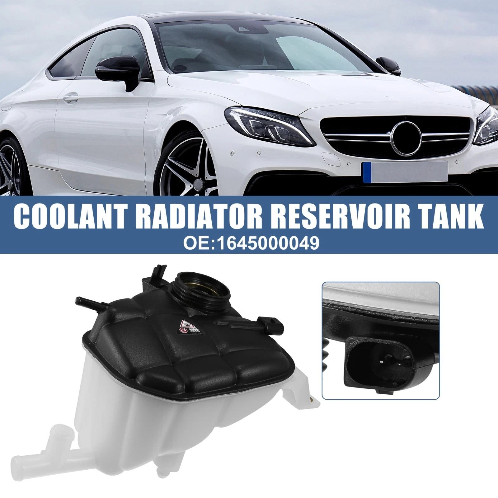 Coolant Radiator Reservoir Tank 1645000049 for Mercedes-Benz GL450 GL550 (2007–2012)