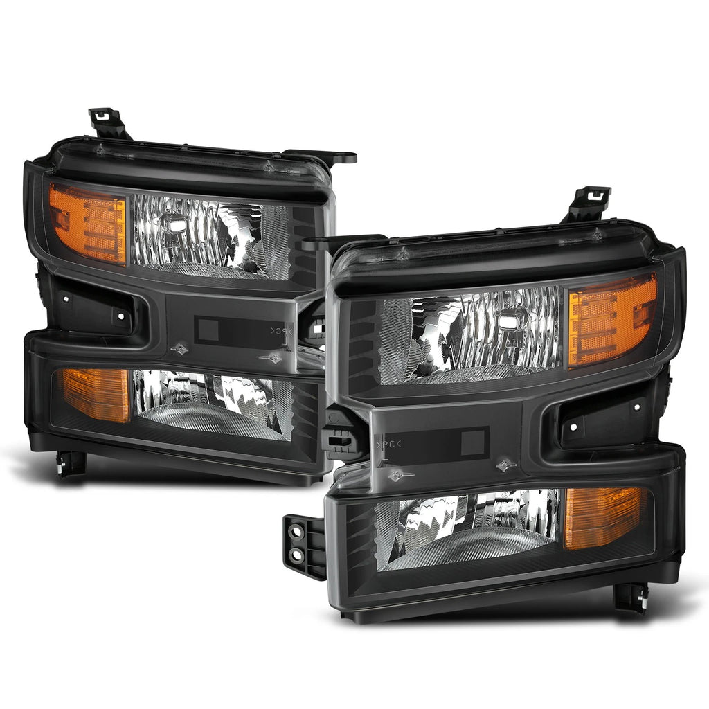 Left Side Black Clear Headlight for Chevrolet Silverado 1500 LTD (2019–2022)