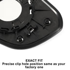 Right Side White Mirror Glass for Hyundai I10 (2013-2019)
