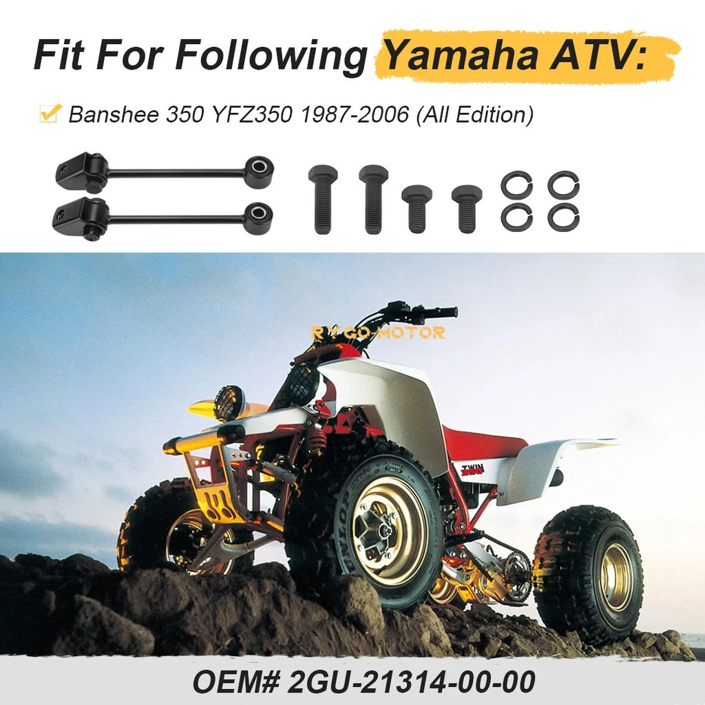 Lower Motor Mounts Stays Bolt Kit for Yamaha Banshee YFZ350 (1987–2006)