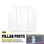 Set of 4 Silver Pillar Posts for Lincoln Town Car (1998–2011)
