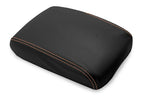 Console Lid Pull Over Cover Leather for Infiniti FX35 (2009–2012) Orange Stitch