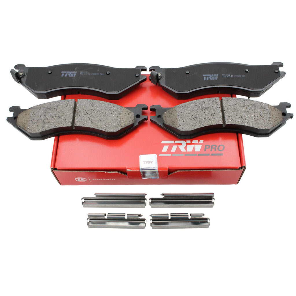 Set of 4 TRW Pro Front Ceramic Brake Pads for Ford Expedition F-150 F-250