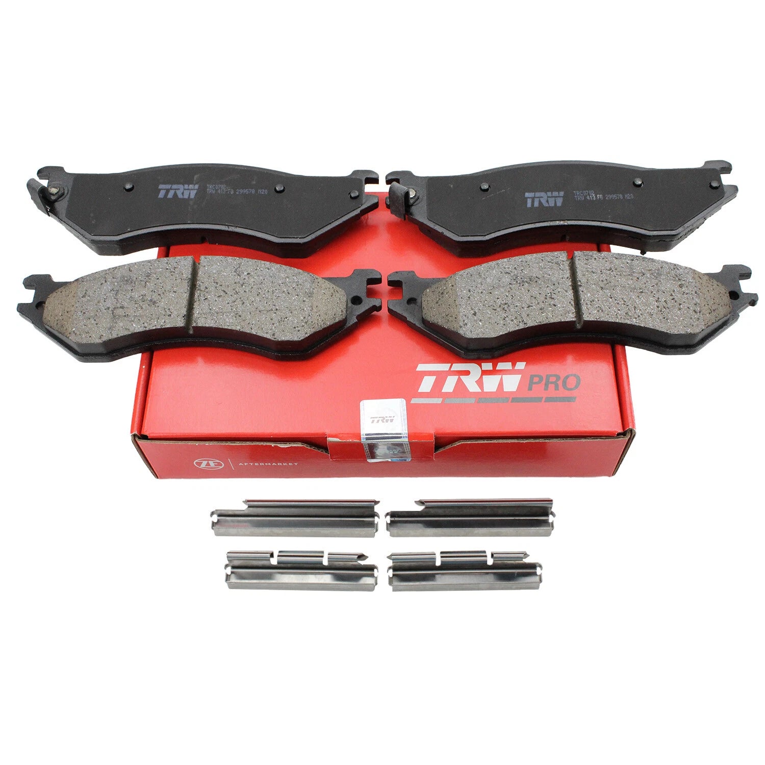 Set of 4 TRW Pro Front Ceramic Brake Pads for Ford Expedition F-150 F-250