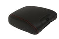 Leather Console Armrest Cover for Jeep Wrangler (2011–2017) Red Stitch