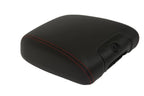 Leather Console Armrest Cover for Jeep Wrangler (2011–2017) Red Stitch
