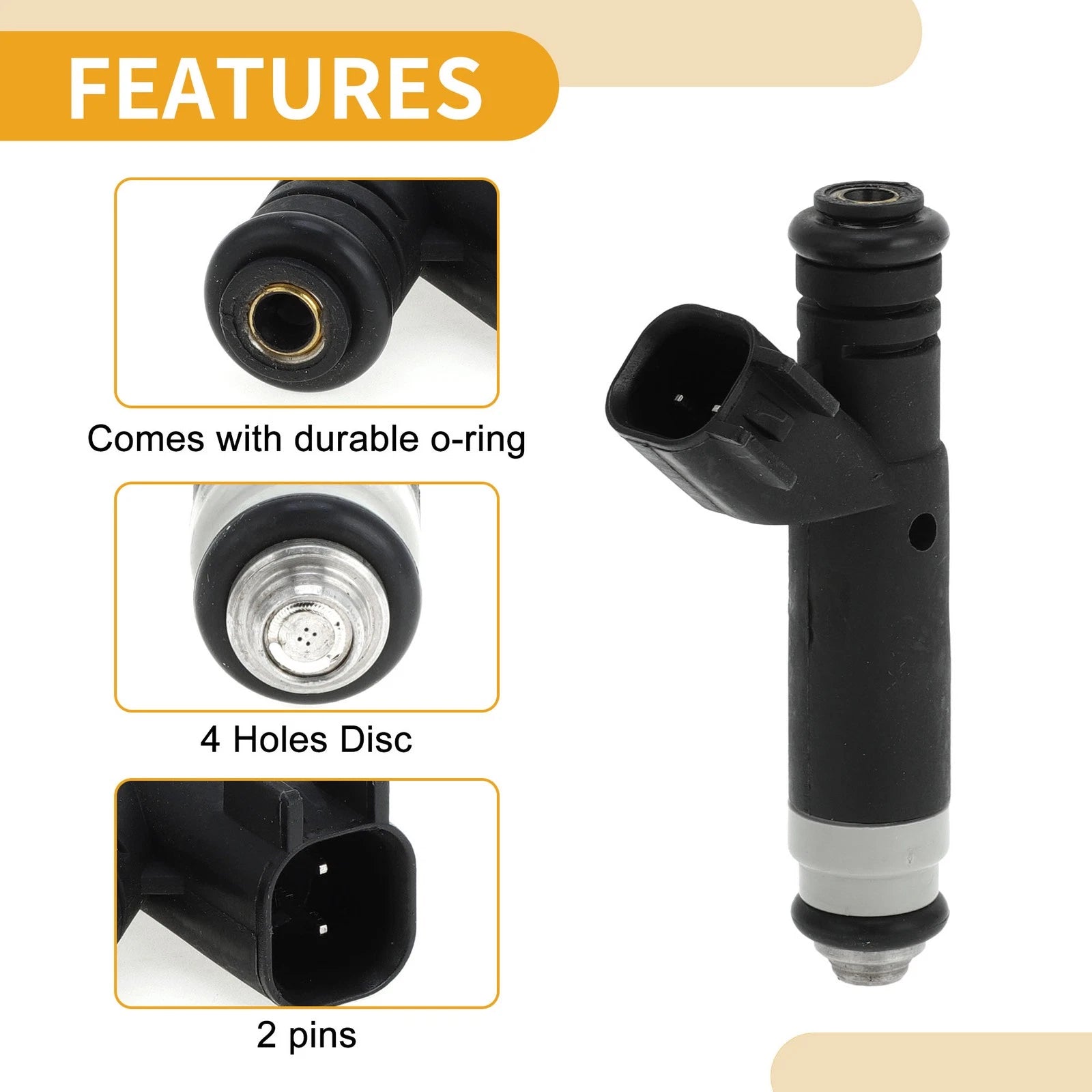 Fuel Injector No.4L3E-9F593-B4C for Ford F150 4.6L (2004–2008)