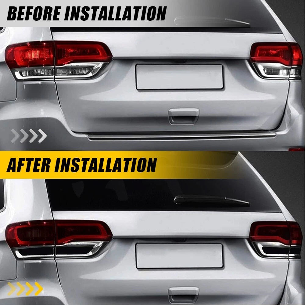 8X Smoke Rear Tail Light Vinyl Tint Film Overlay for Jeep Grand Cherokee (2014–2021)