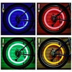 LED Valve Stem Dust Caps for Bike/Bicycle/Car/Motorcycle (Universal)