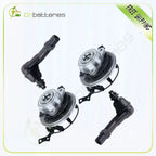Set of 2 Front Wheel Hub Bearings & 2 Tie Rod Ends for Mercury Mountaineer (2006–2010)
