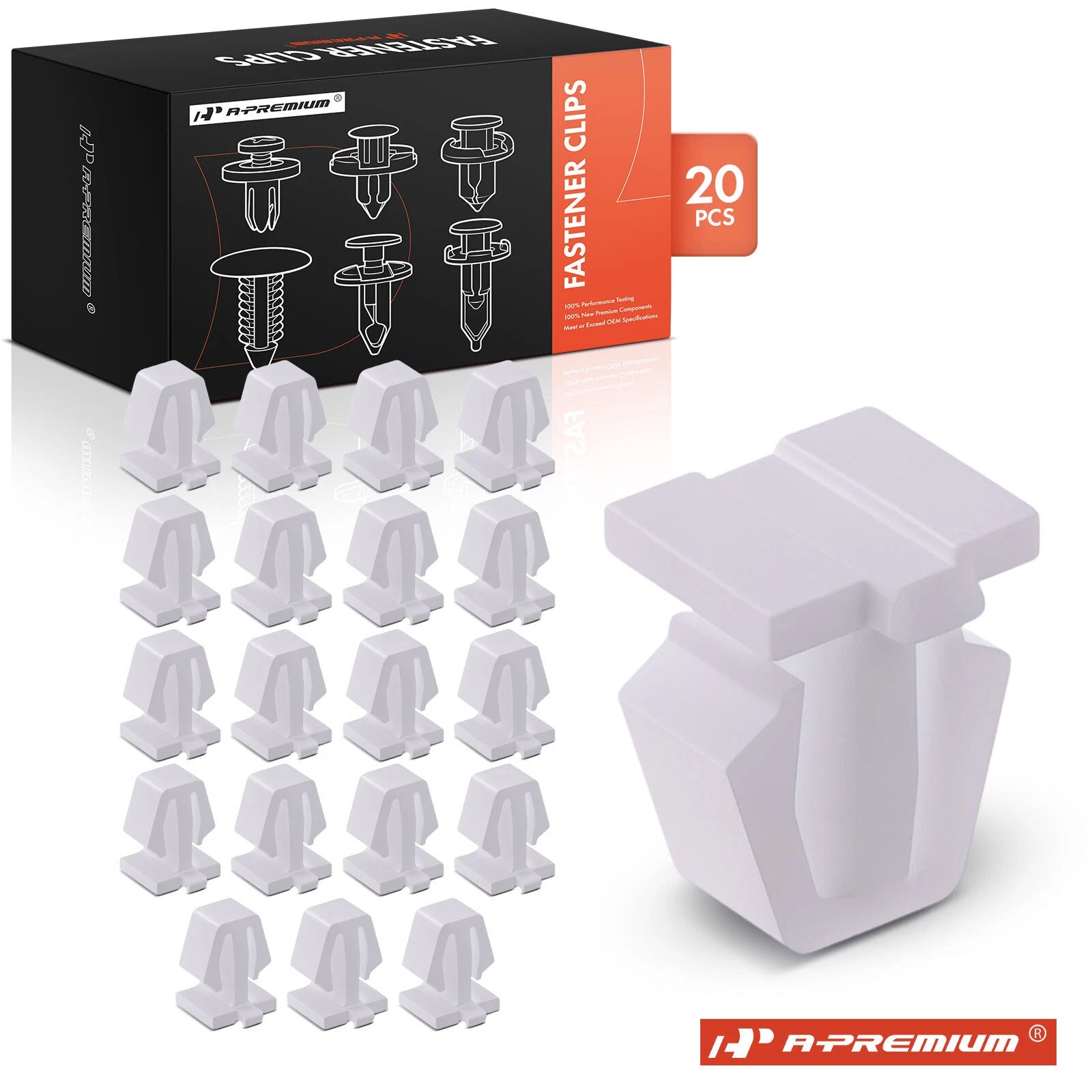 20Pcs Nylon Body Side Moulding Clip Retainer for Honda