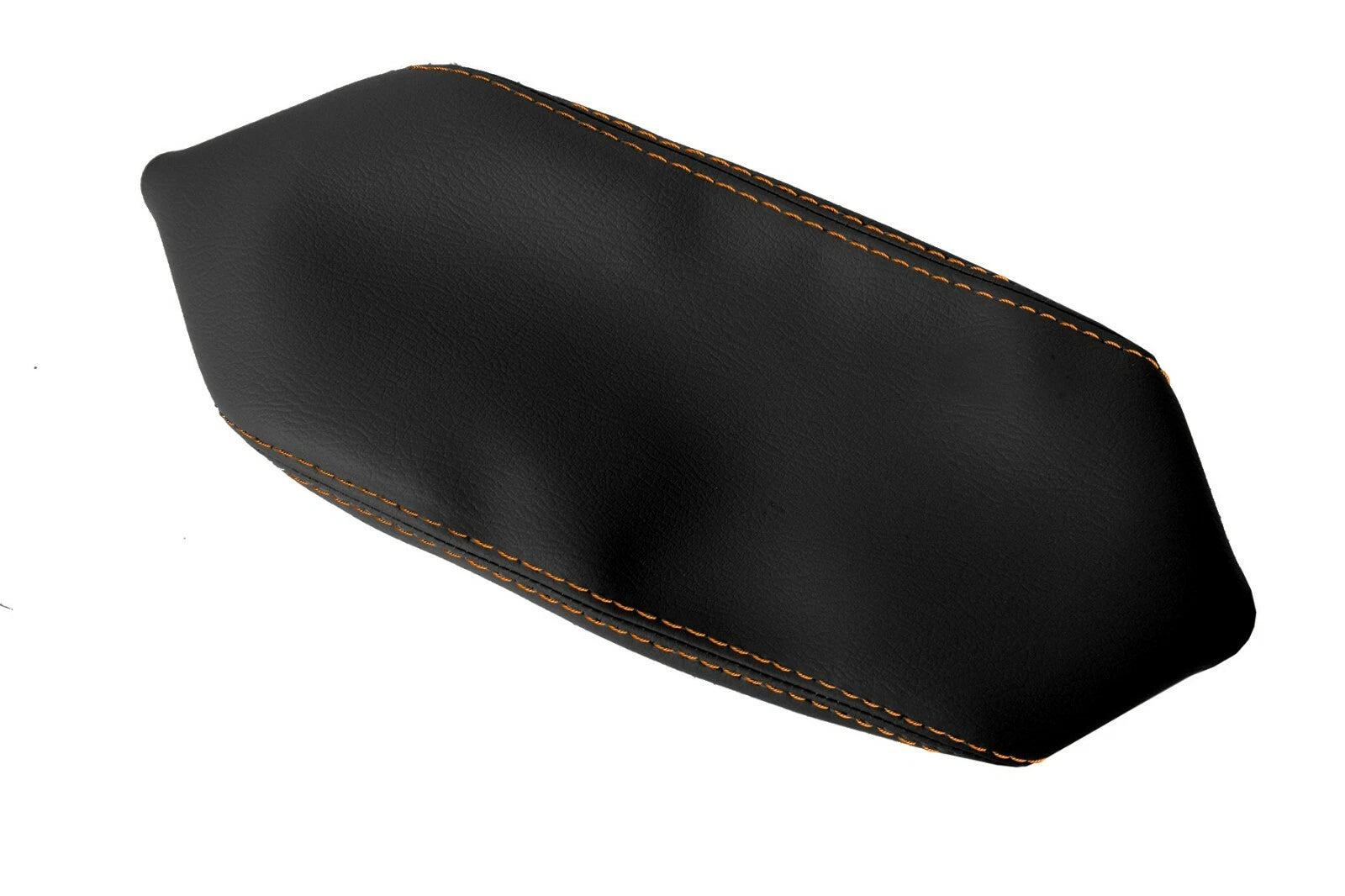 Console Lid Armrest Cover for Hyundai Kona (2018–2020) Orange Stitch