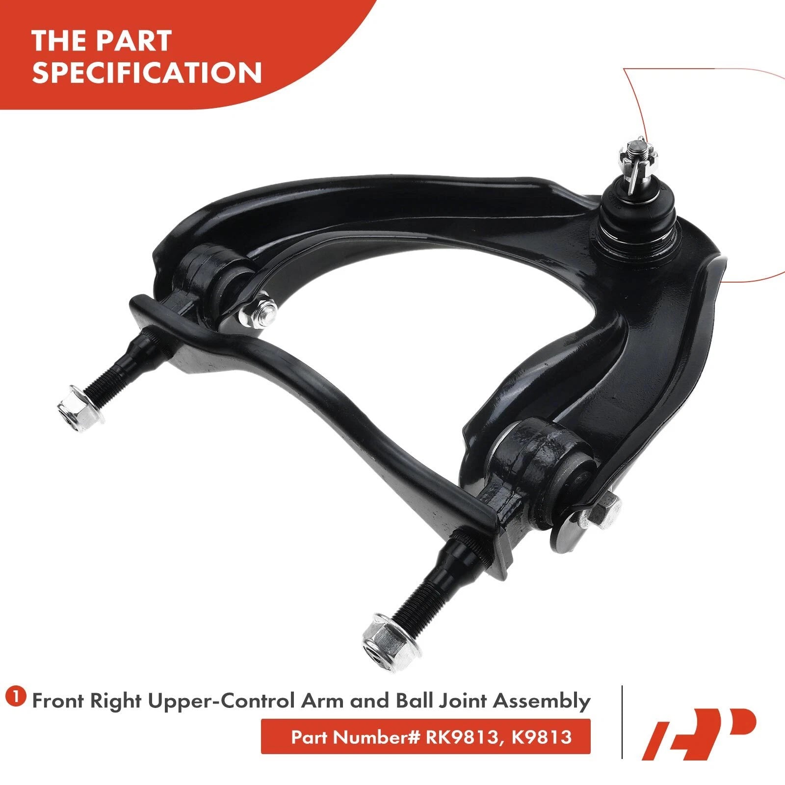 2X Front Upper Control Arm with Ball Joint for Honda Civic (1988-1991)