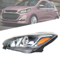 Headlight Assembly for Chevrolet Spark (2019–2021) Halogen Chrome Driver Side