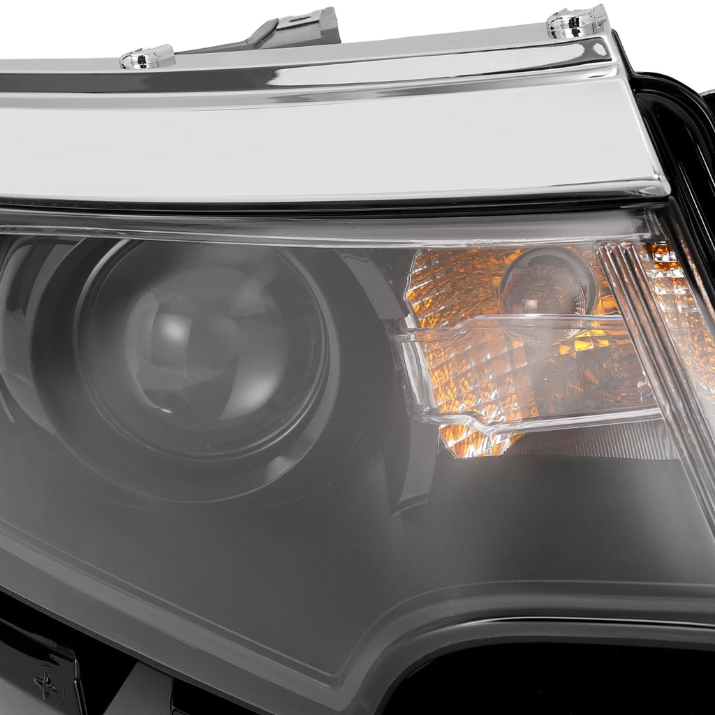 Set of 2 Black Projector Headlights for Ford Edge (2011-2014)