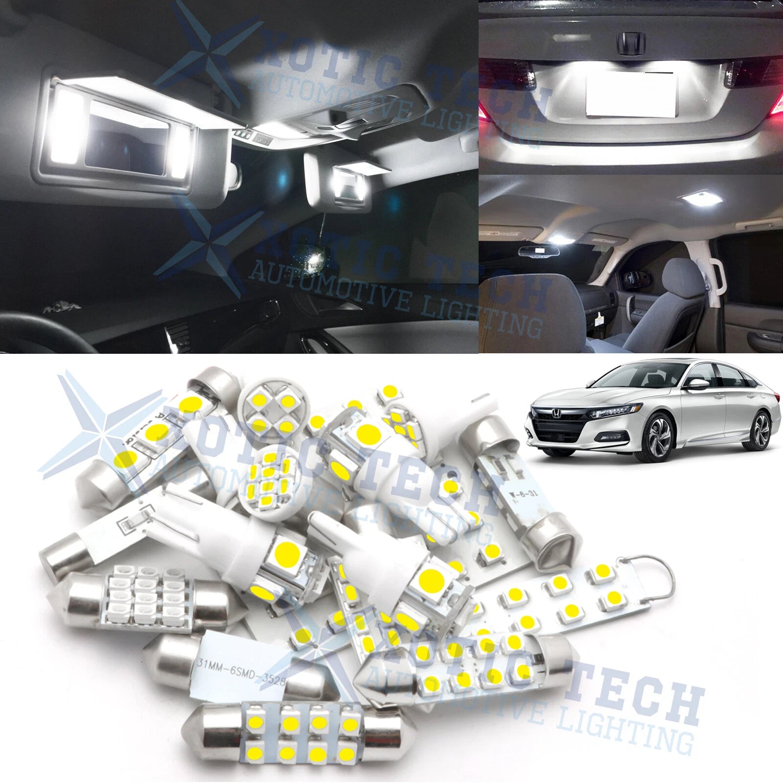 LED Interior License Light Package for Honda Accord 10th Gen (2018–2020)