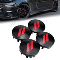 4PCS 63mm 2.5-Inch Red Wheel Center Cap Covers for Dodge (1994–2004)