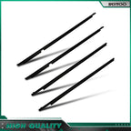 Set of 4 Window Scraper Seal Belt Weatherstrip for Toyota Rav4 (2006–2008)