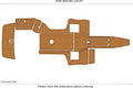 Swim Platform Cockpit Pads for Malibu 25 LSV (2005) - EVA Foam Faux Teak