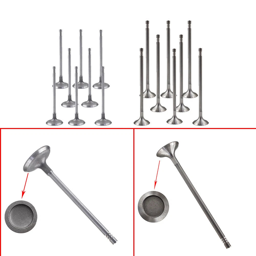 16PCS Engine Intake Exhaust Valves Kit for Mini Cooper R56 (2008-2013)