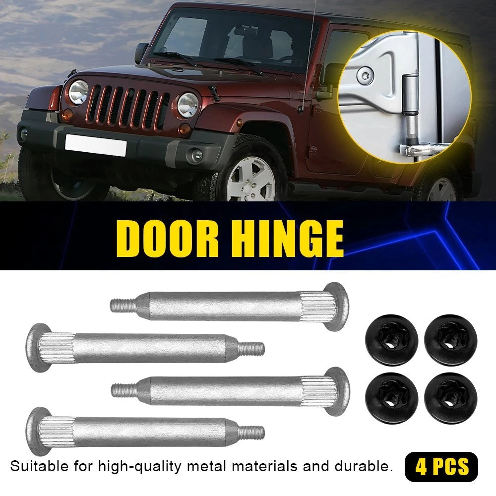 Set of 4 Door Hinge Pin Repair Kits for Jeep Wrangler (2007–2018)