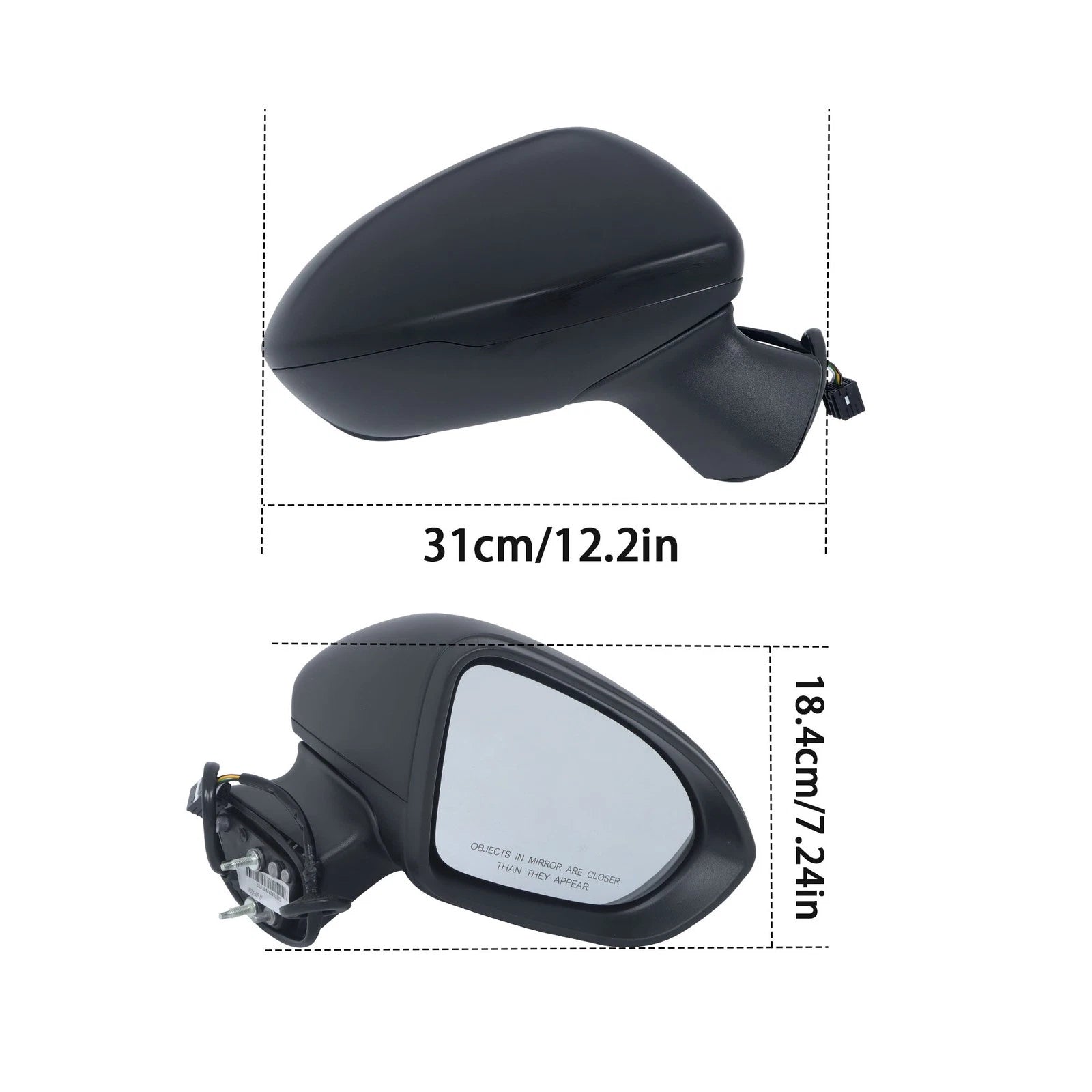 Heated 5-Pin Passenger Side View Mirror for Chevy Cruze (2016–2019)