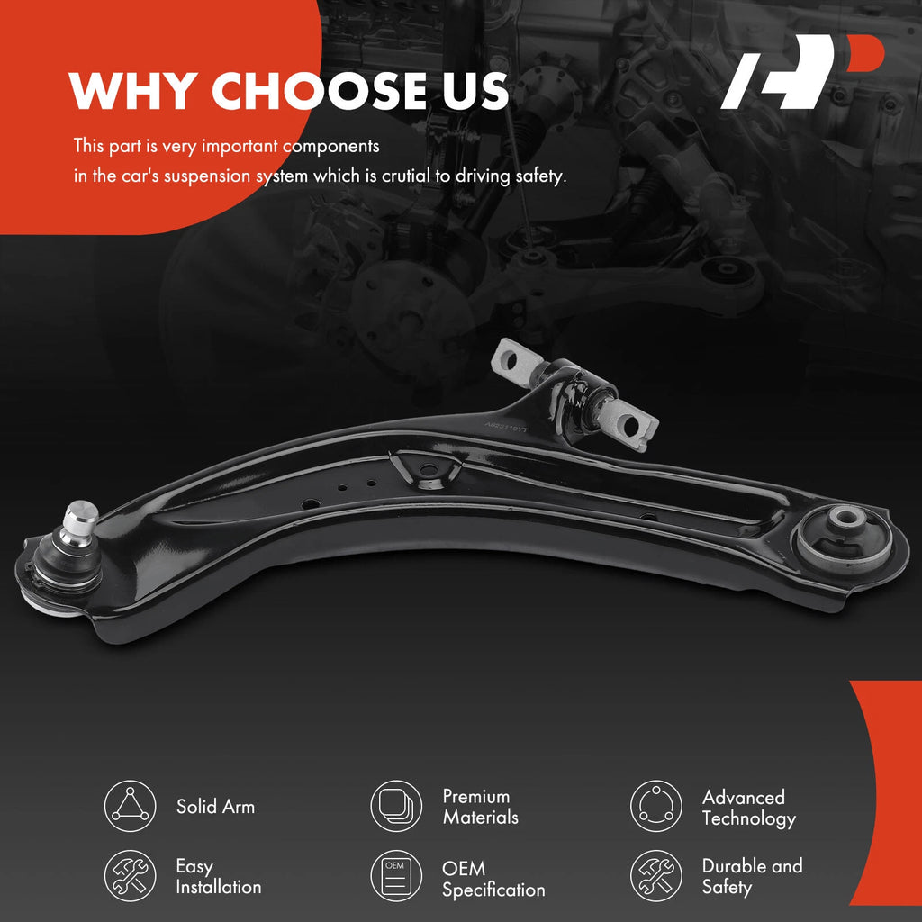 Front Left Lower Control Arm with Ball Joint for Nissan Rogue (2014-2020)