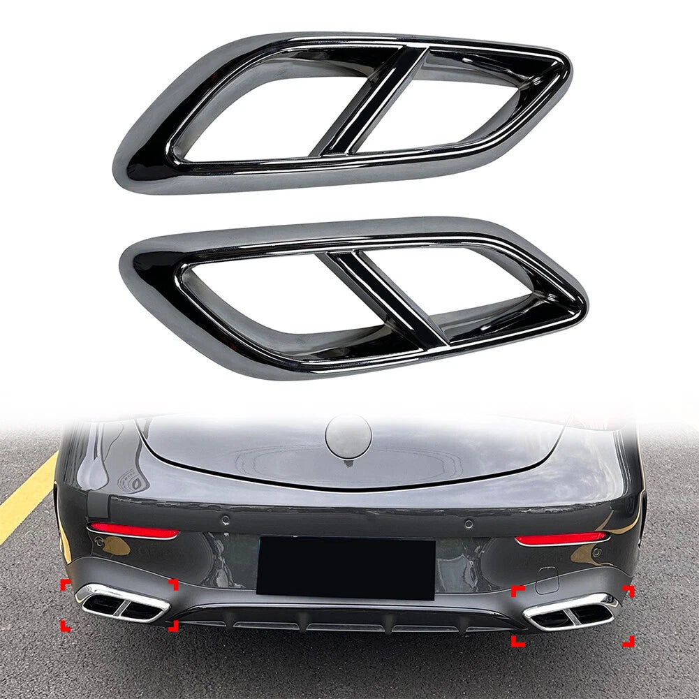 Rear Throat Exhaust Pipe Outlet Cover Trim for Mercedes-Benz CLE Coupe (2024)