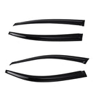 Set of 4 Rain Guards for Nissan Altima (2019–2024) Outside Mount Black