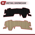 Dashboard Cover Mat for Toyota Yaris (2020–2024) - Sun Protector Pad Black Red