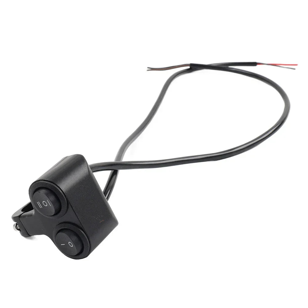 7/8" Dual Button On/Off Switch for Motorcycle ATV Handlebar Headlight Light