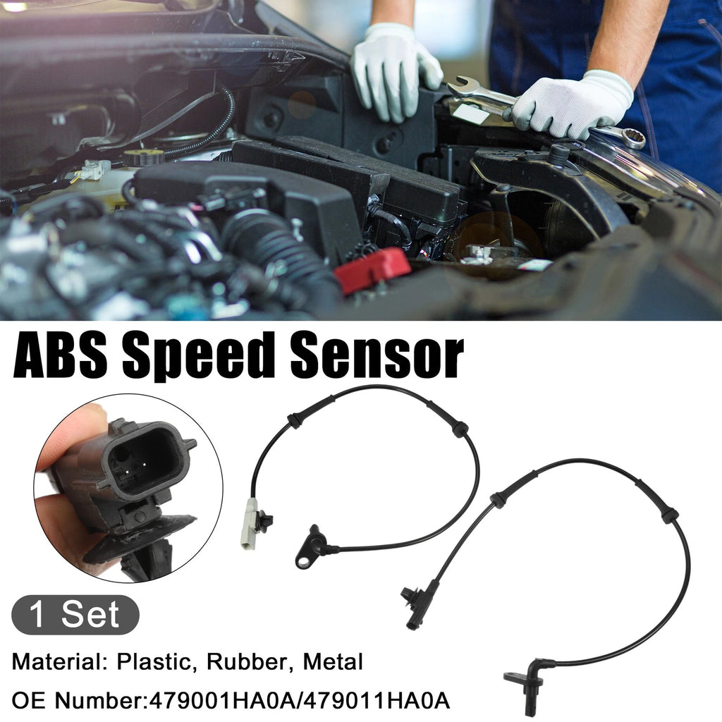 Set of 1 ABS Wheel Speed Sensor for Nissan Versa, Versa Note (2014–2019) No. 479001HA0A