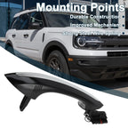 Rear Left Exterior Door Handle for BMW F07 F10 (2009–2017) No. 51217231933 Black Silver Tone
