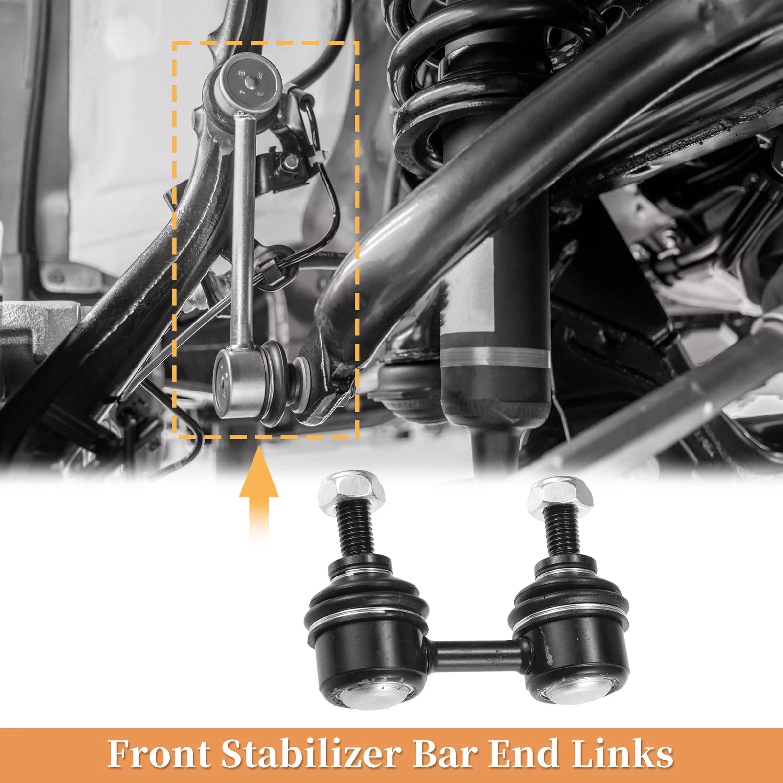 2X Front Stabilizer Sway Bar Link for Chevrolet Prizm (1998–2002) No.K90124