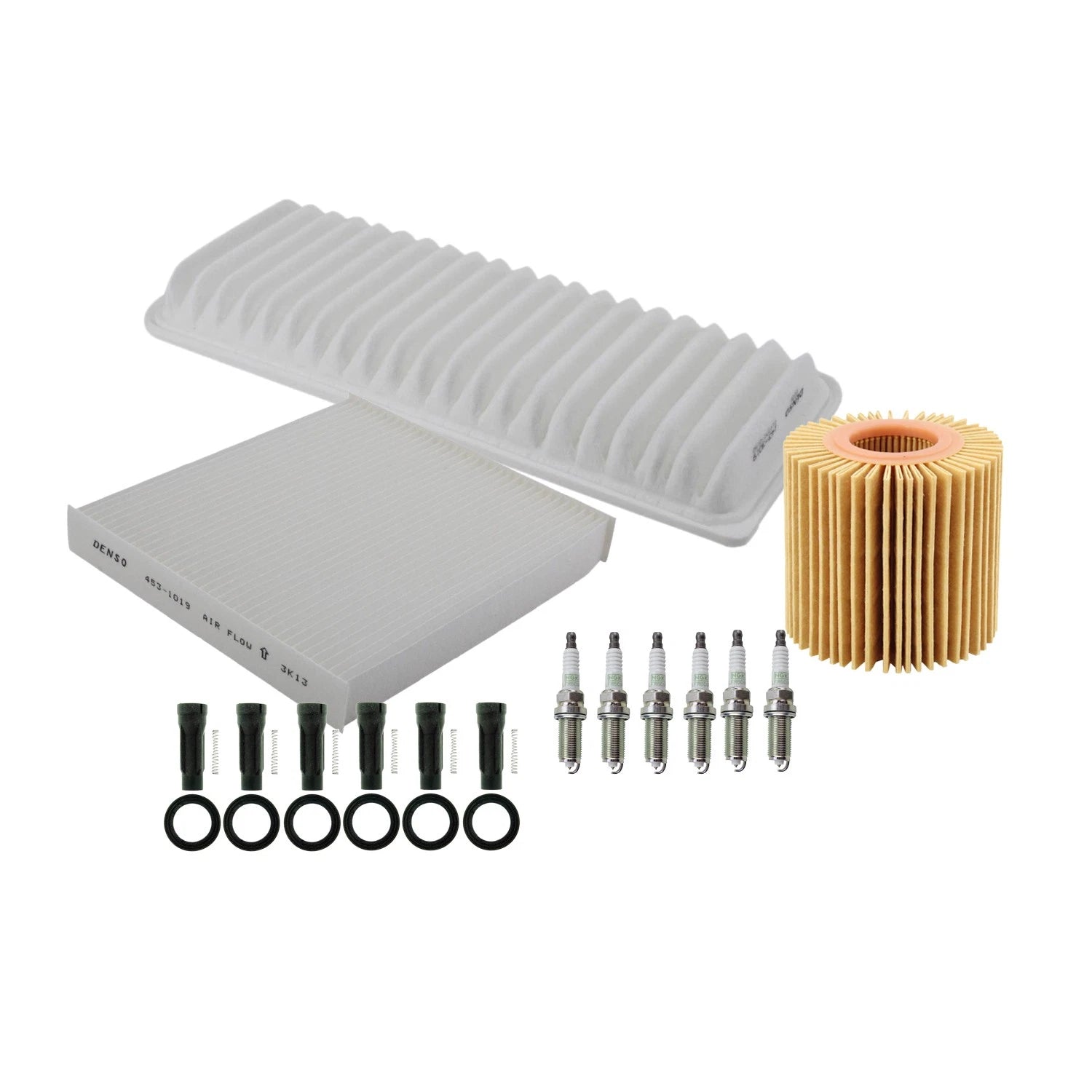 Tune Up Kit with NGK 6 Spark Plugs & Boots for Toyota Highlander (2001–2023)