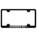 Black Wide Body License Plate Frame - Officially Licensed for Hummer H3T