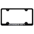 Black Wide Body License Plate Frame - Officially Licensed for Hummer H3T