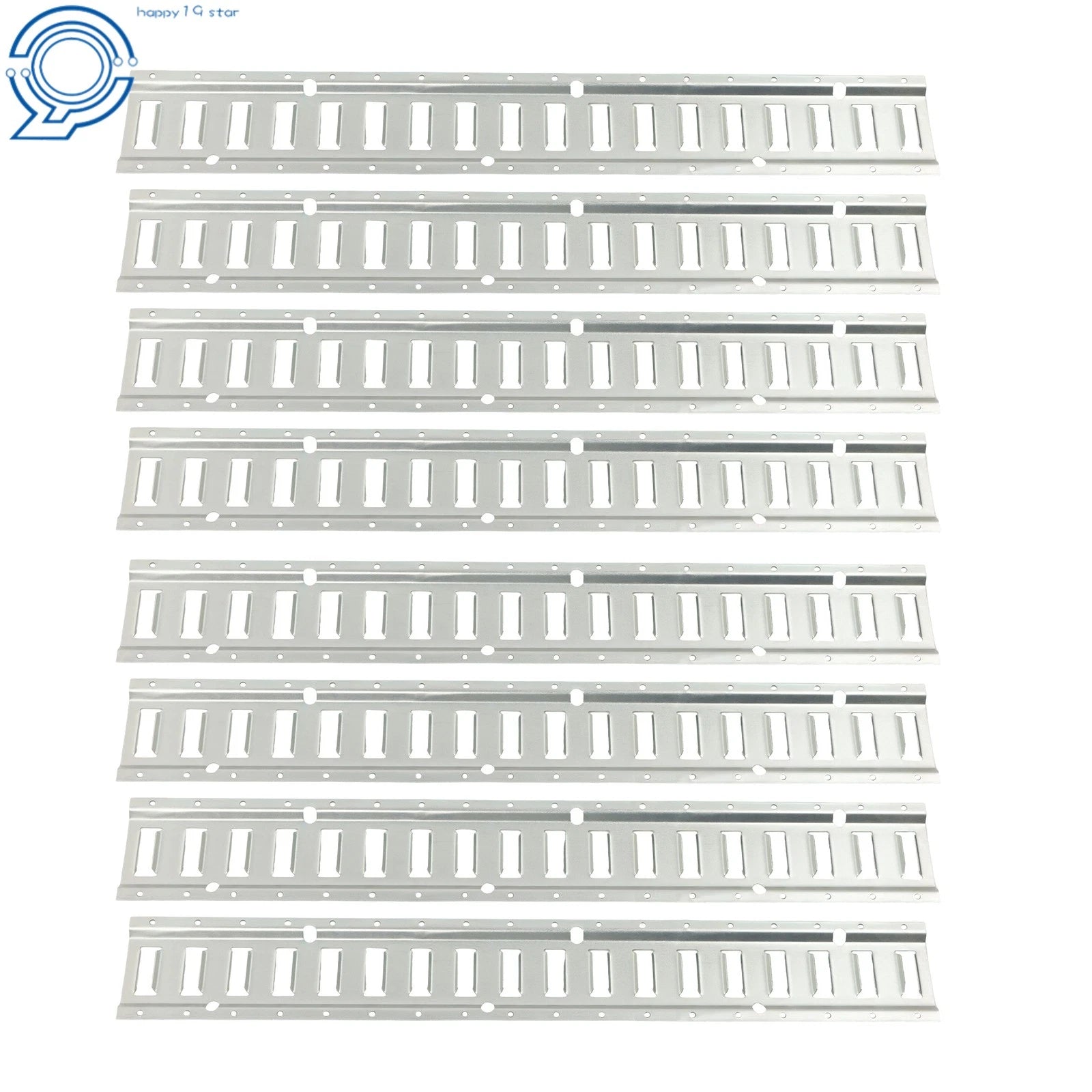 Set of 24 E Track Tie Down Rails with O-Rings and End Caps for Trailers
