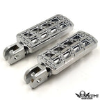 Chrome CNC Dominator Cut Foot Peg for Harley FXBB FXBR FXBRS FXLR (2018–2023)