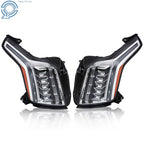 Clear Lens LED Headlights for Cadillac Escalade (2015–2020) - Right & Left