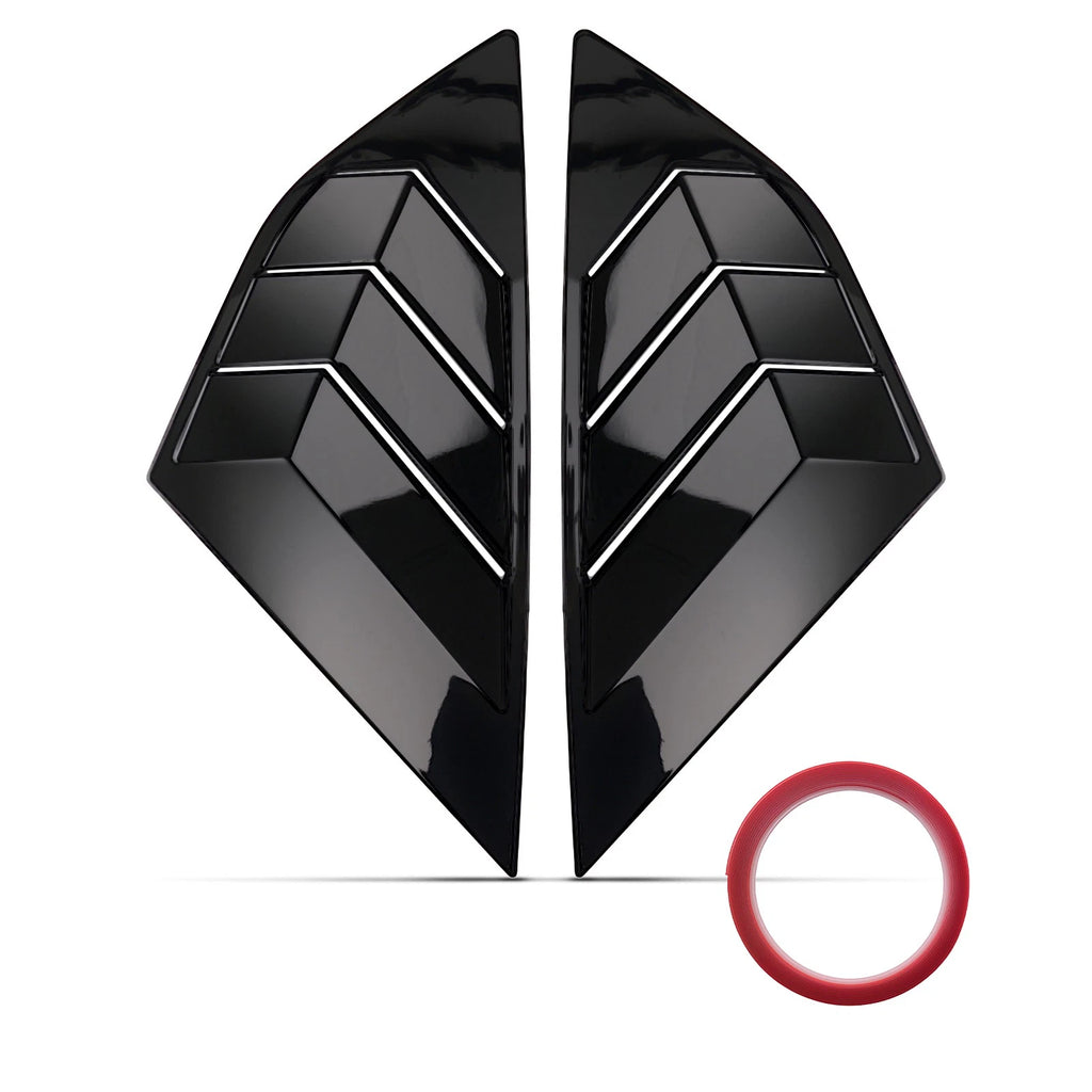 ABS Painted Louvers for Ford Focus MK3 Hatchback (2012–2018) Black