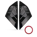 ABS Painted Louvers for Ford Focus MK3 Hatchback (2012–2018) Black