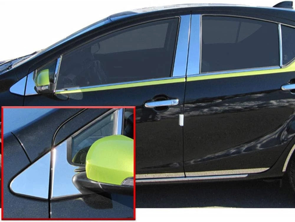 12pc. Luxury FX Stainless Steel Pillar Post Trim for 2012-2019 Toyota Prius C