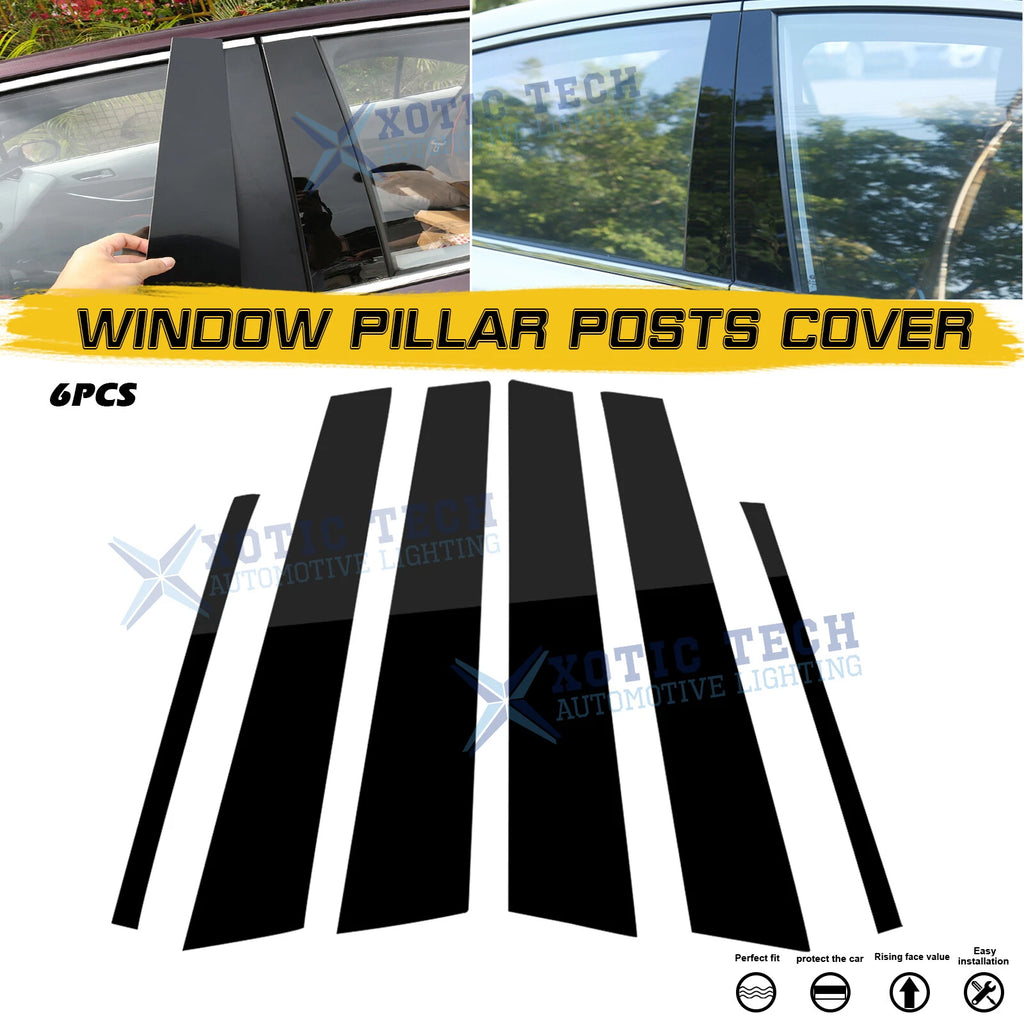 Window Pillar Posts Cover Molding for Honda Civic 4Dr (2006–2011)